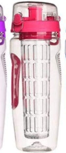 32oz Fruit Infuser Water Bottle – BPA-Free Plastic Sports Juice Shaker with Infuser