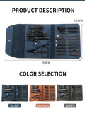 16 Piece Nail and Grooming Kit with Bag Manicure Pedicure Ear Care Tools