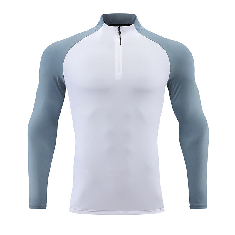 Mock Neck Half-Zip Solid Gym Activewear Set