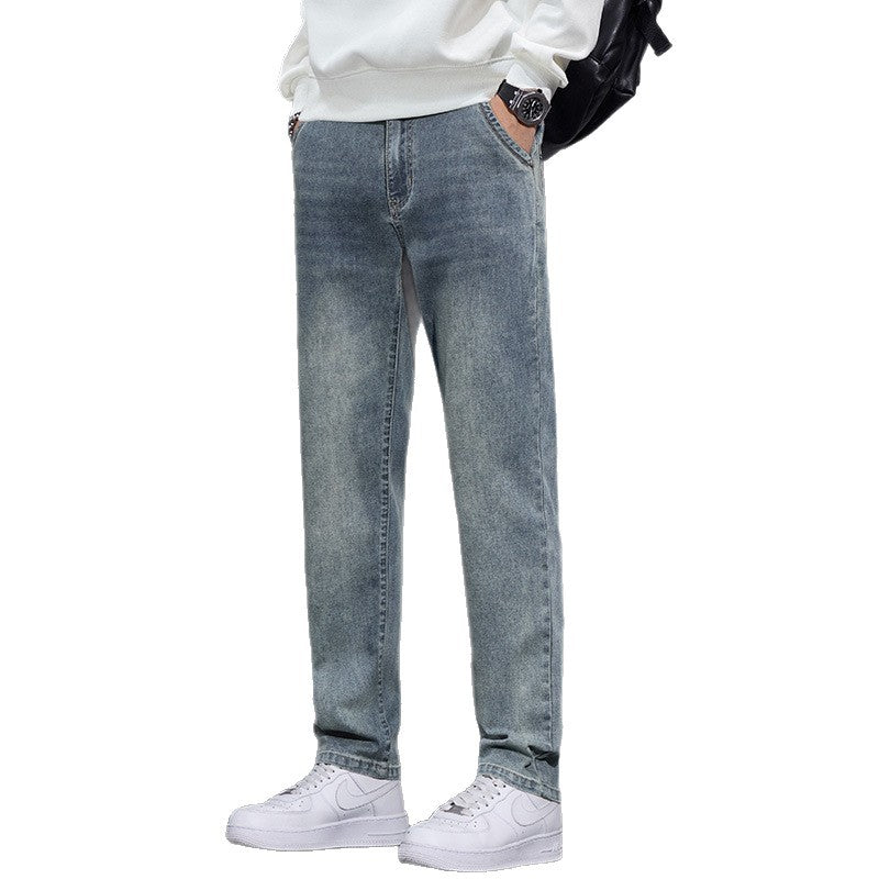 Men's Loose Fit Wide Leg Denim Jeans