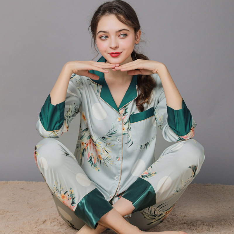 Women’s Silk Pajama Set