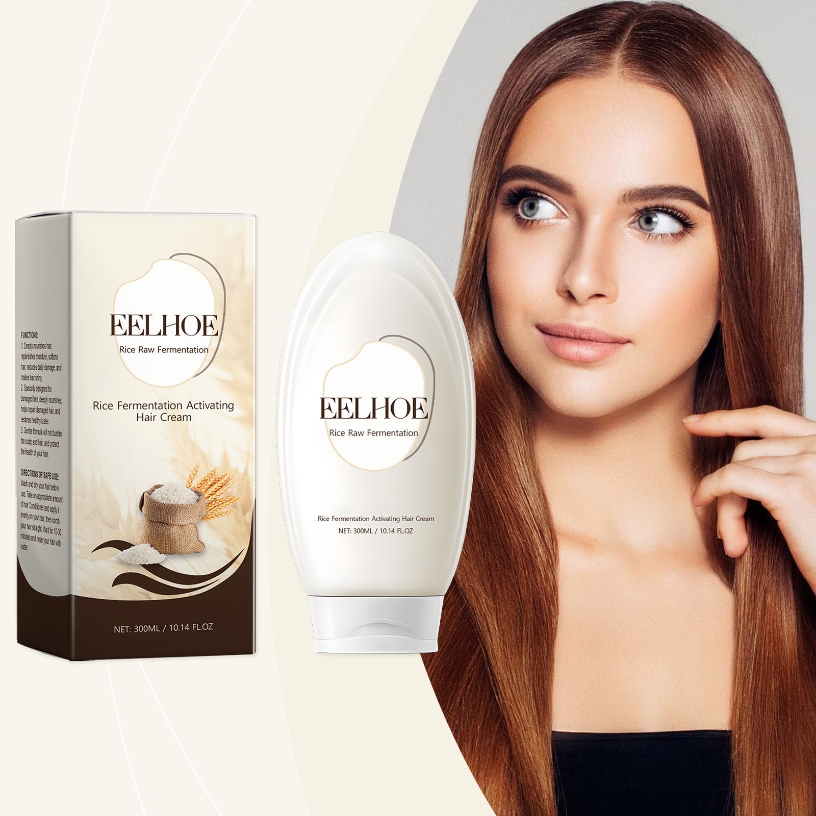 Rice Moisturizing Hair Milk for Repair and Nourishment