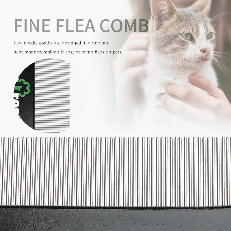 Double-Sided Pet Hair Comb & Deshedding Brush for Cats & Dogs