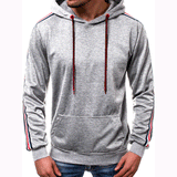 Men’s Fashion Line Splicing Hoodie Jumper