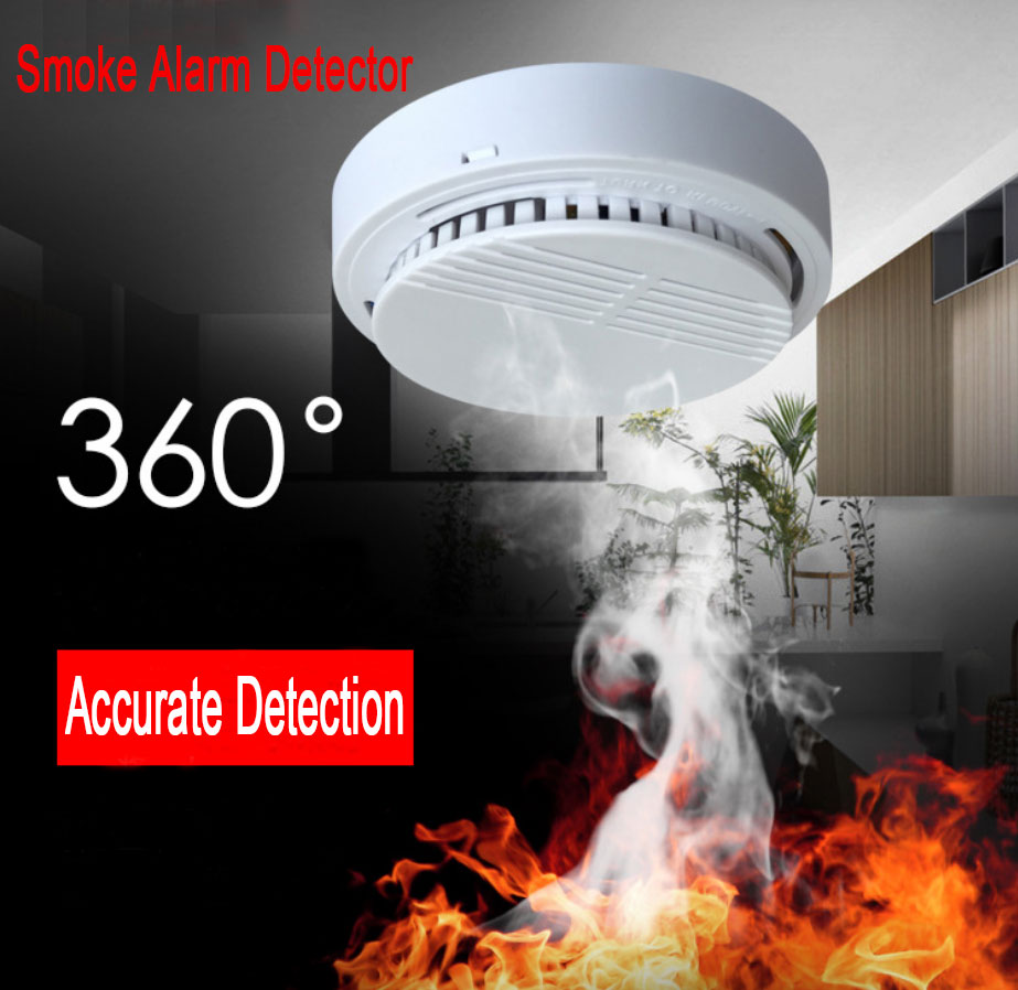 Photoelectric Smoke & Fire Alarm with Battery
