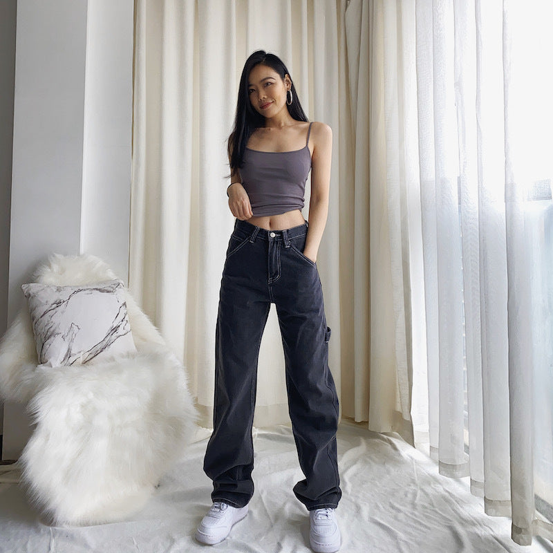 Women’s Casual High Waist Loose Jeans