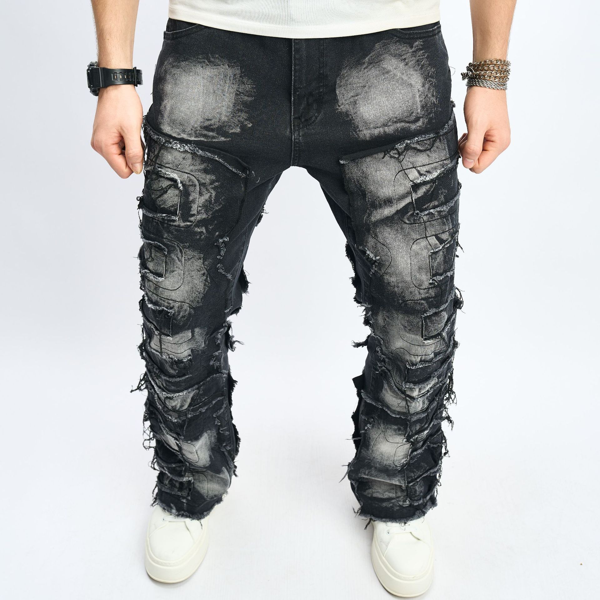 Men's Hip Hop High Street Jeans