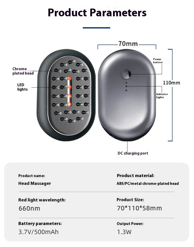 Red Light Vibration Scalp Care Device