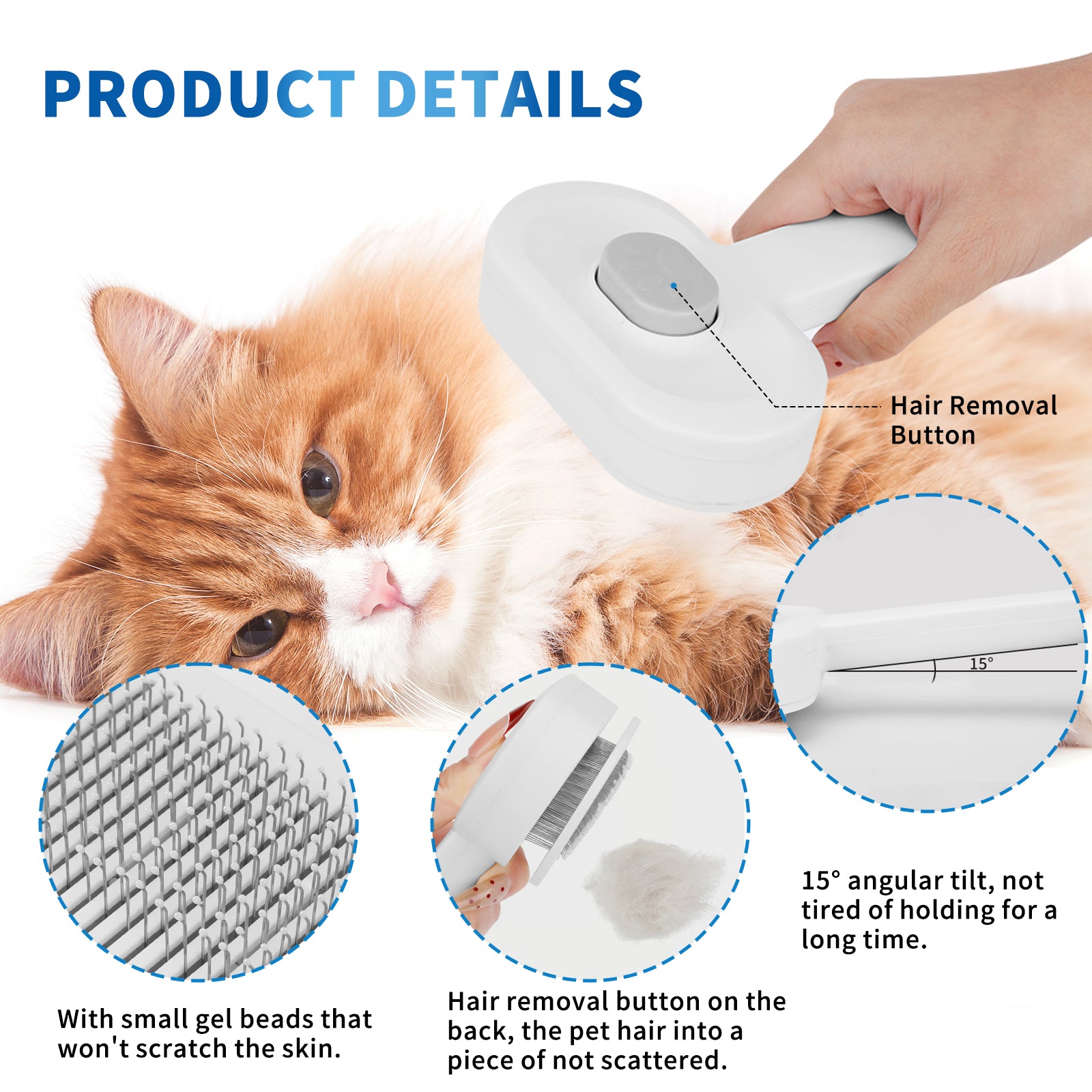Efficient Universal Pet Hair Removal Comb