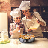3-Piece Non-Stick Springform Cake Pan Set (9–11 Inch)