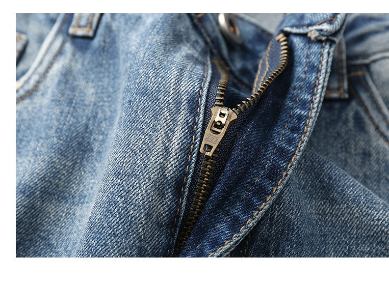 American Retro Ripped Jeans for Boys