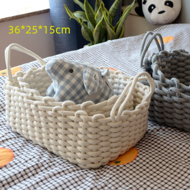 Handmade Cotton Rope Storage Basket
