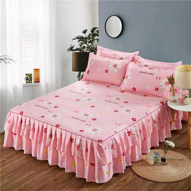 Bilateral Bed Skirt Bedspread – Elegant Simmons Bed Cover Set