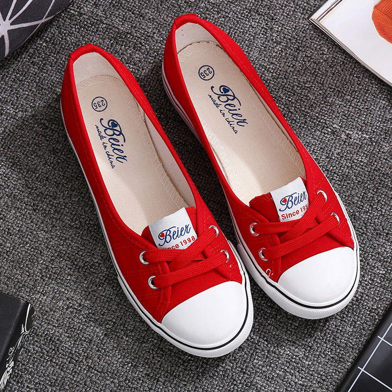 Women’s Breathable Flat Canvas Shoes