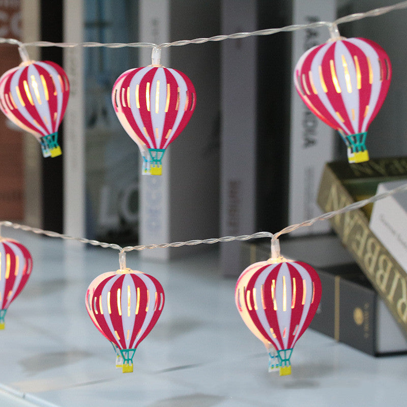 Iron LED String Lights – Battery Operated Indoor Decorative Pendant Chain