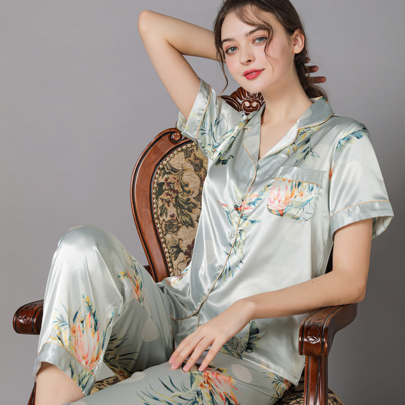 Women’s Silk Pajama Set