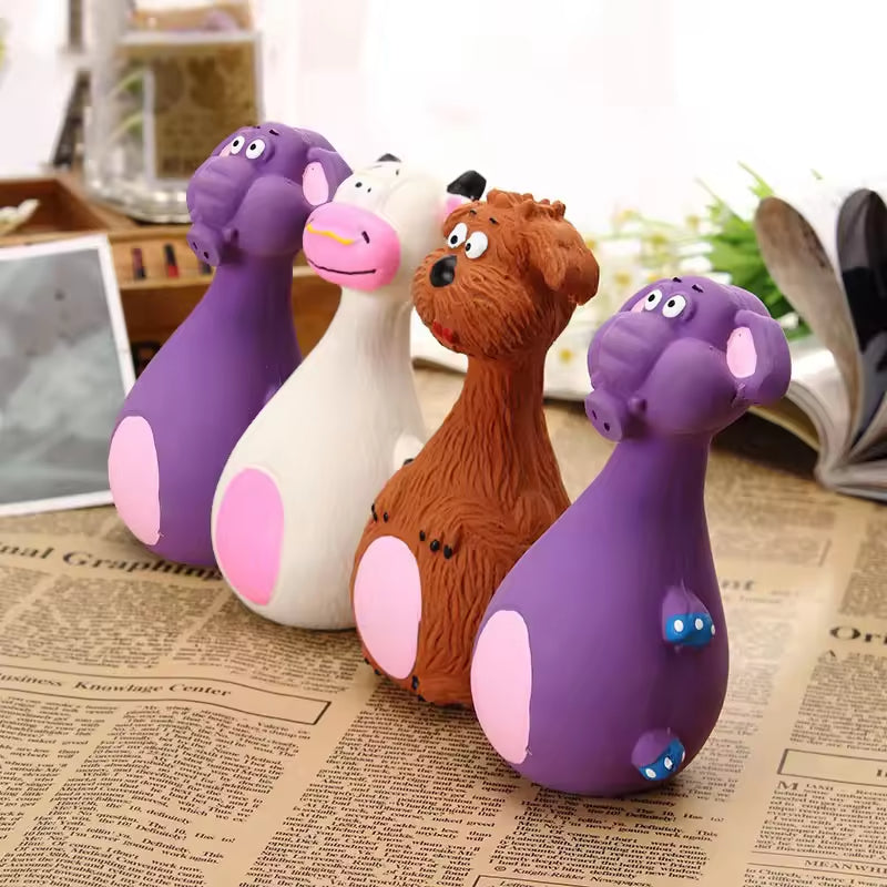 Cute Latex Dog Chew Toys with Squeaker