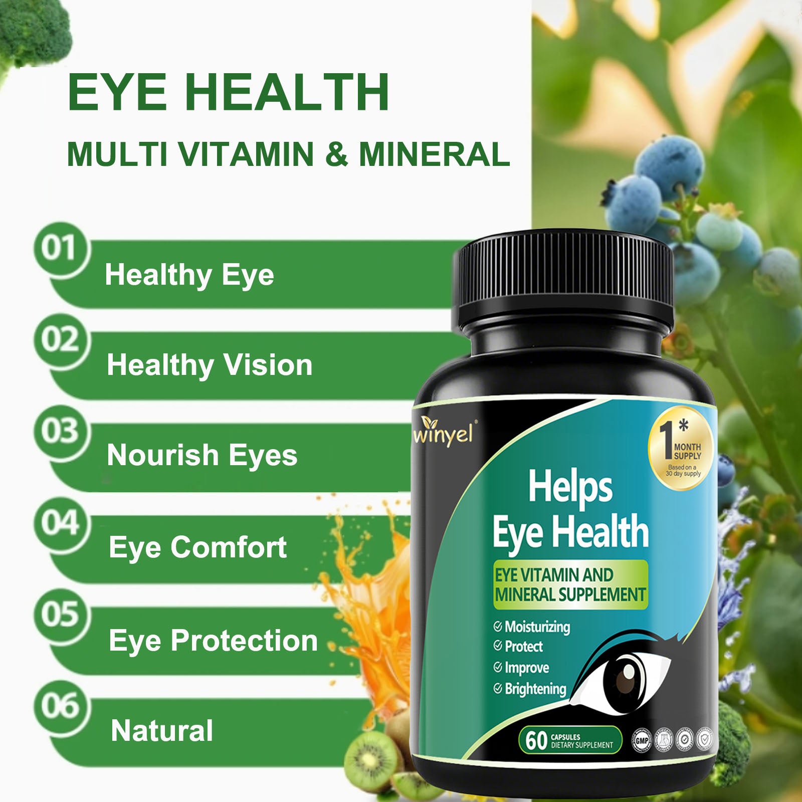 Premium Lutein Eye Health Support Supplement 30-Day Supply