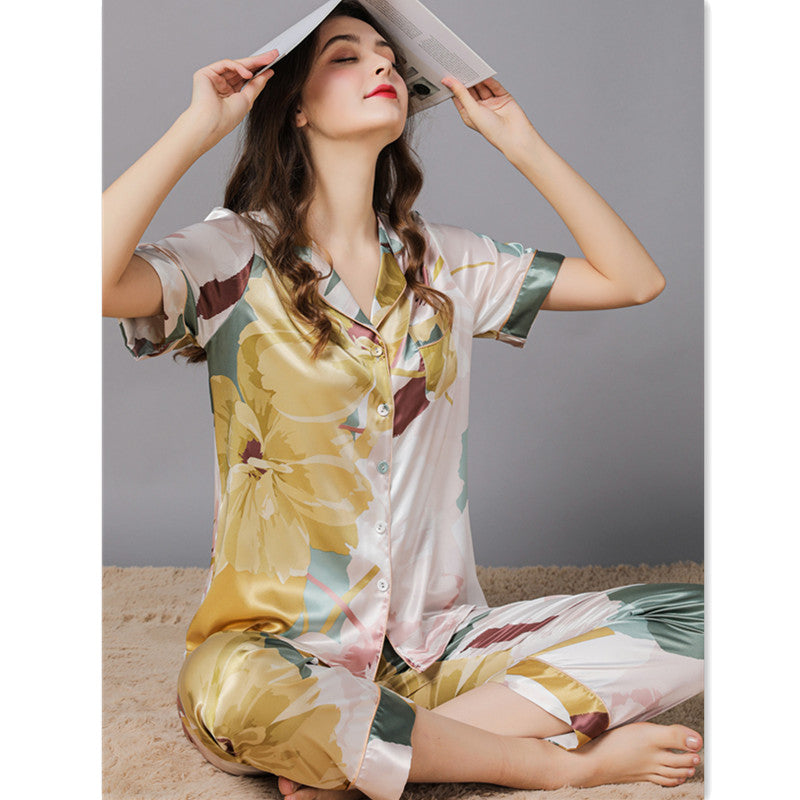 Women’s Silk Pajama Set