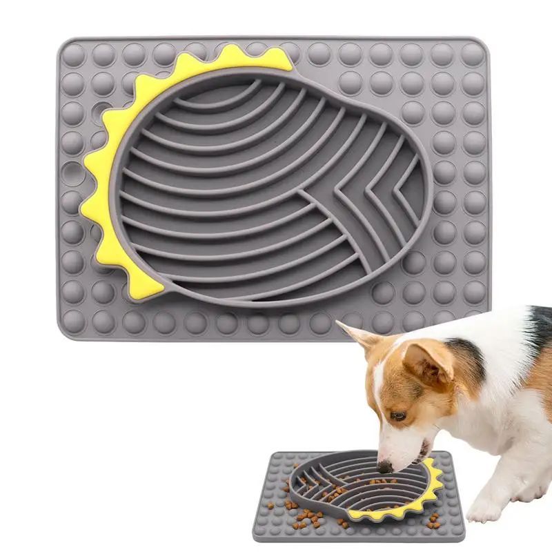 Slow Feeder Dog & Cat Bowl with Licking Mat for Healthy Eating
