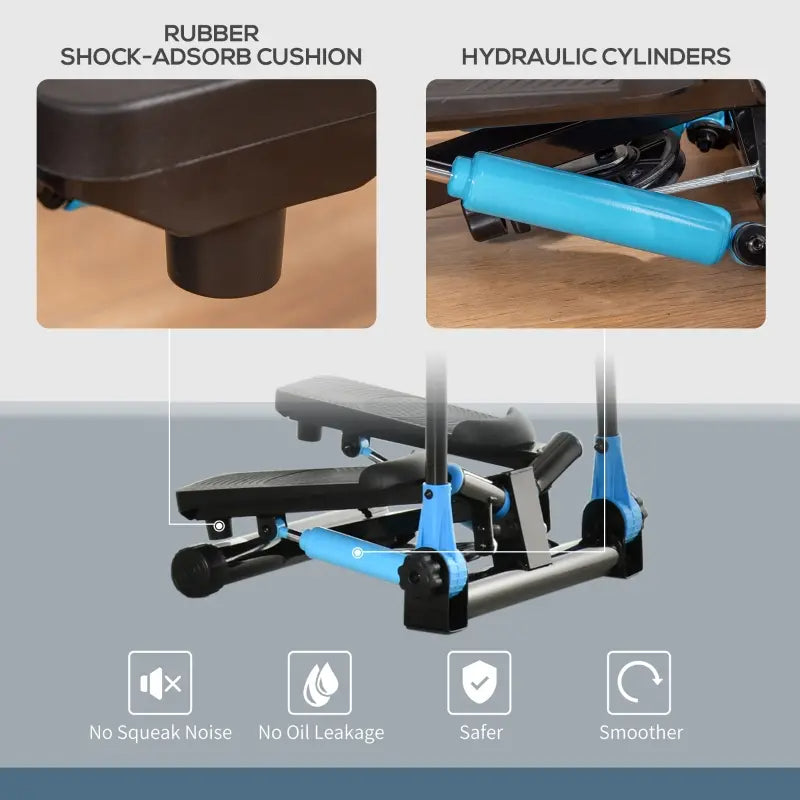 Twist Stepper Machine with Resistance Bands for Full Body Workout