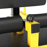 Soozier 3-in-1 Padded Push-Up, Sit-Up & Sissy Squat Machine – Home Gym Fitness Equipment, Yellow