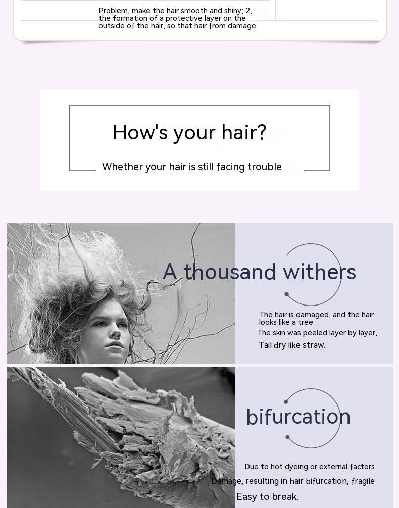 Lavender Hair Care Nutrition Mask Multi Effect Repair
