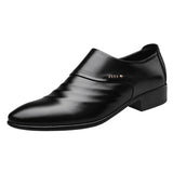 Men’s Leather Pointed Toe Casual Shoes