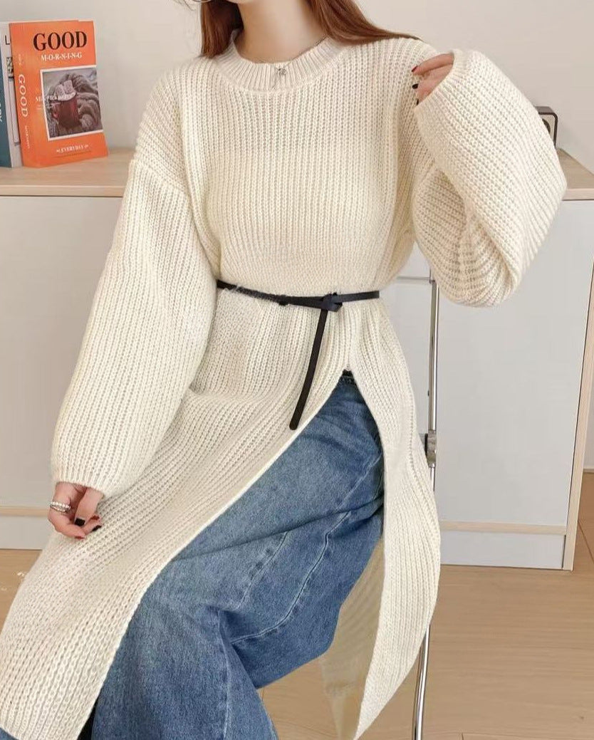 Women’s Winter French Retro Dress Full Outfit Set