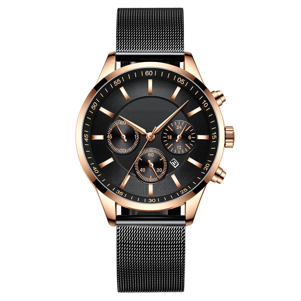 Men’s Mesh Strap Waterproof Fashion Watch