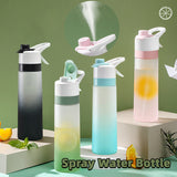Large Capacity Spray Water Bottle for Outdoor Sports and Travel