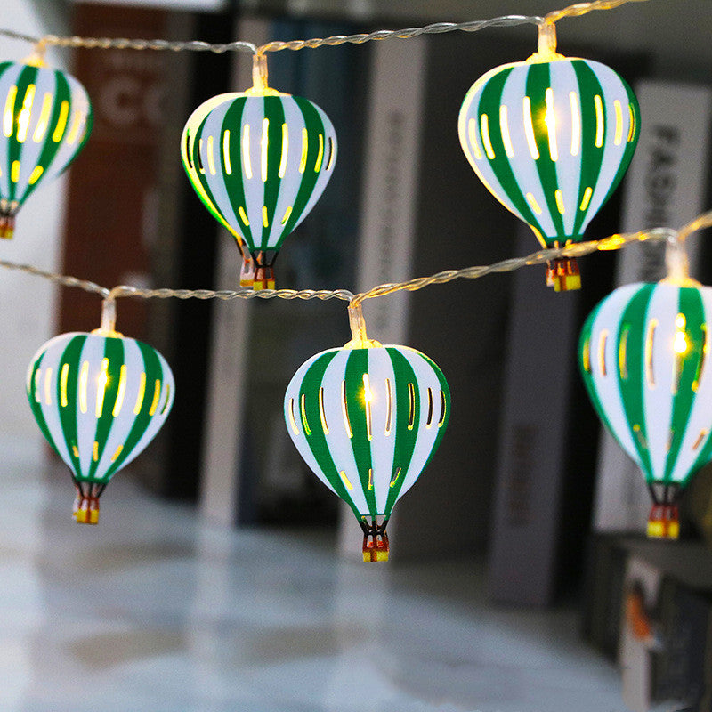 Iron LED String Lights – Battery Operated Indoor Decorative Pendant Chain