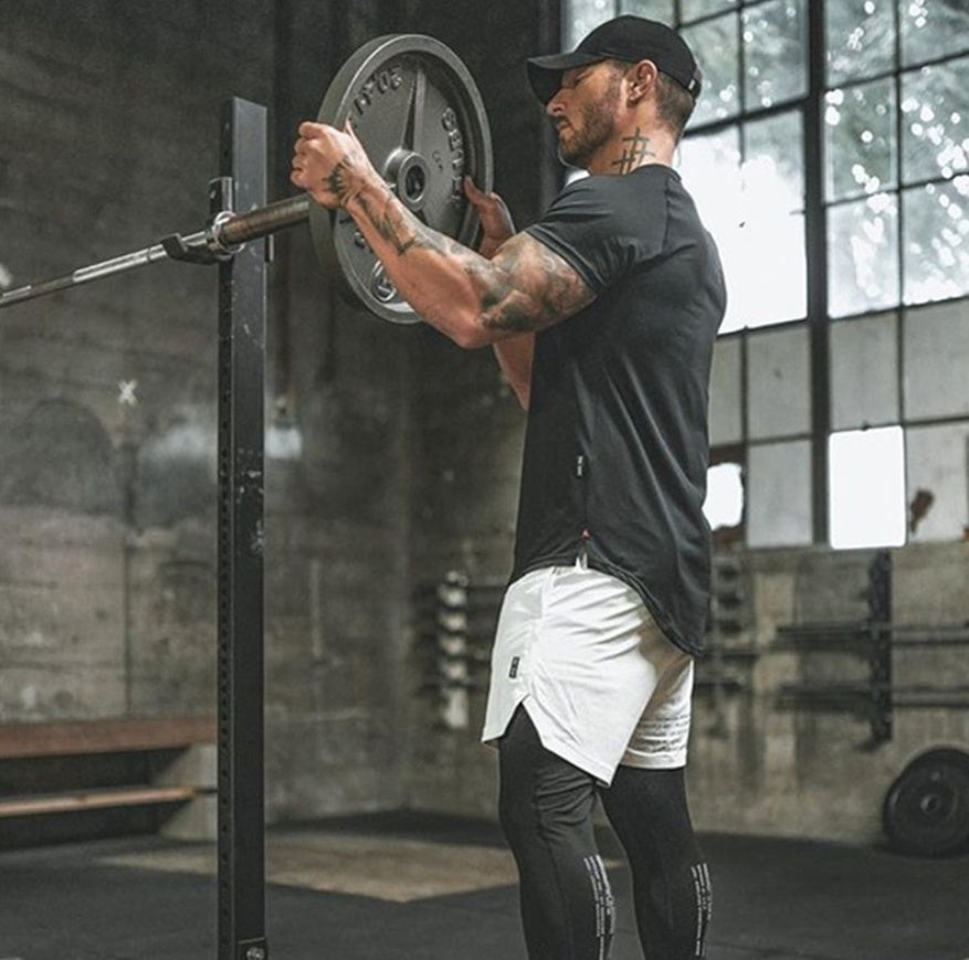 Men’s Plain Gym Fitness T Shirt Custom Sports Wear