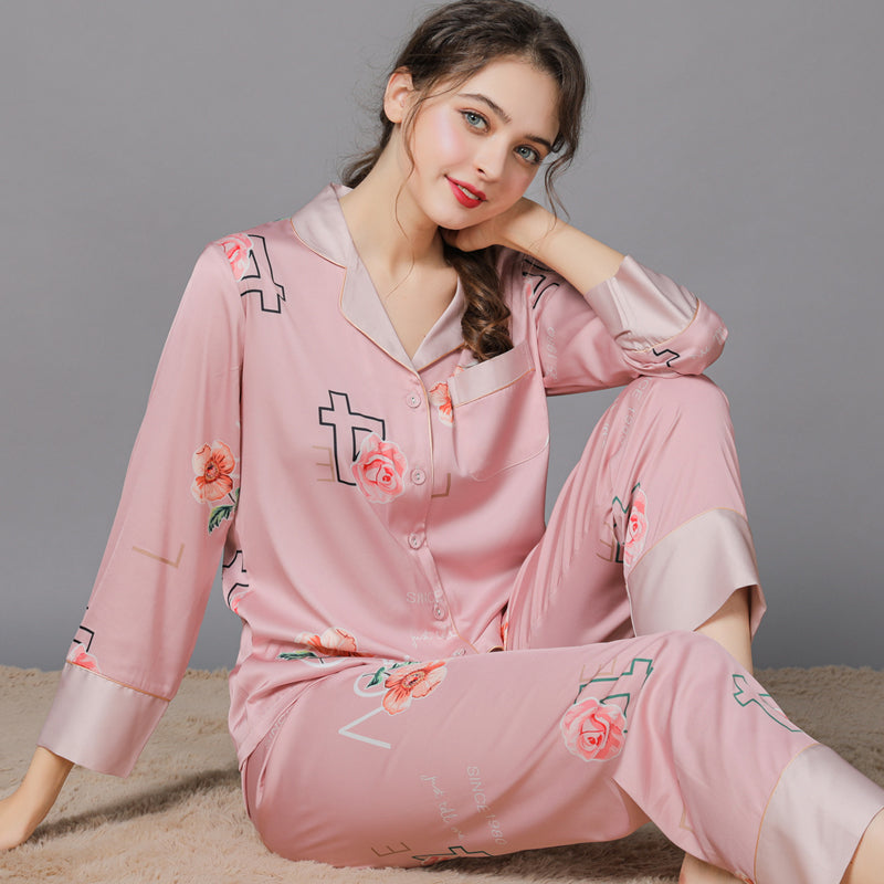 Women’s Silk Pajama Set