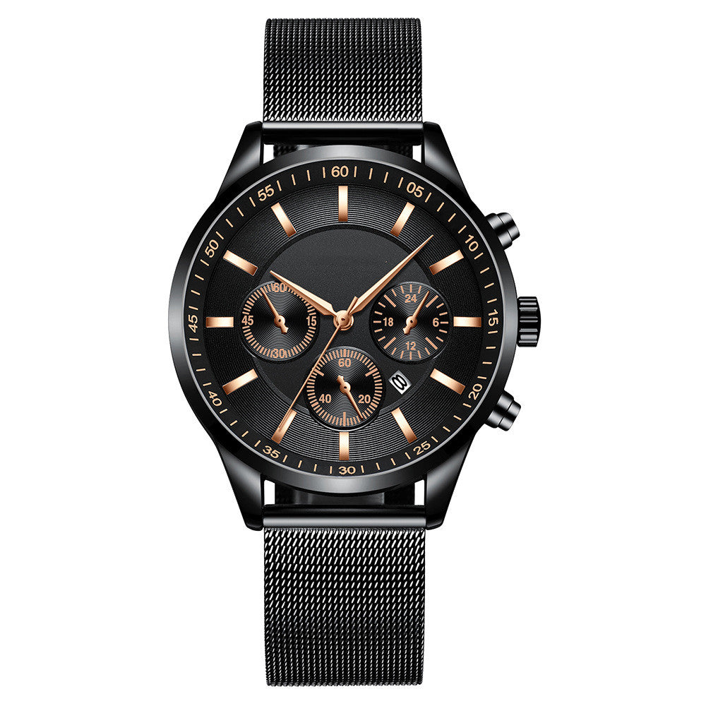 Men’s Mesh Strap Waterproof Fashion Watch