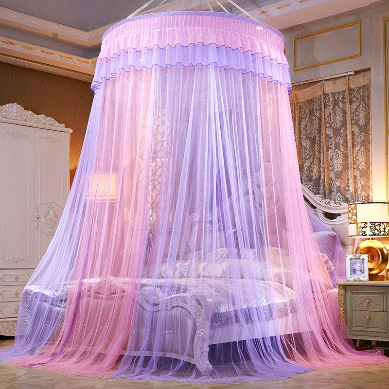 Dreamy Bed Curtain Canopy – Elegant Bedroom Bed Veil for Romantic Decor