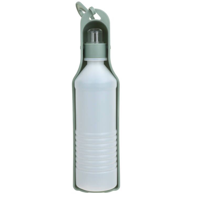 Portable Outdoor Pet Water Fountain with Feeding Bowl