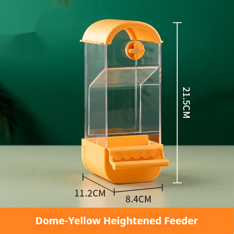 Automatic Parrot Feeder with Food Storage Container