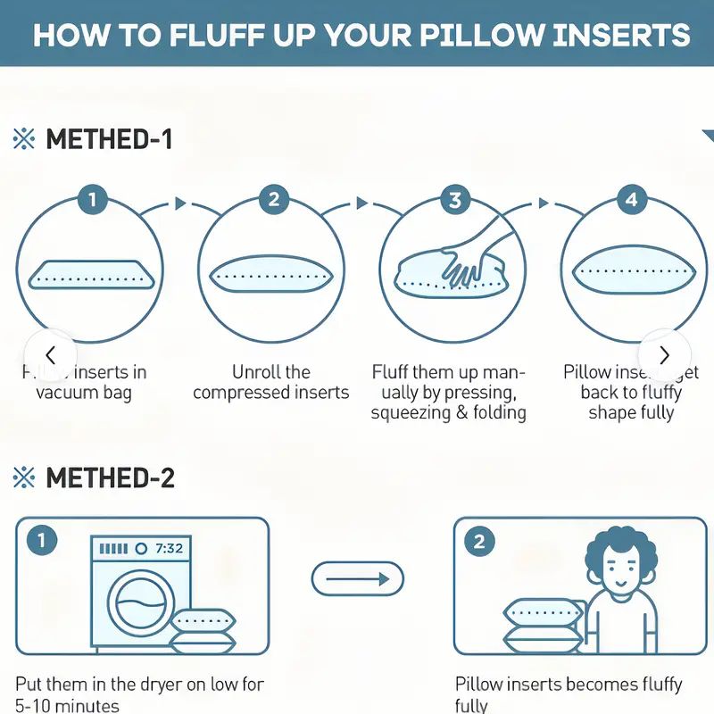 Soft Comfort Bed Pillows – Supportive Sleeping Pillow for Bedroom