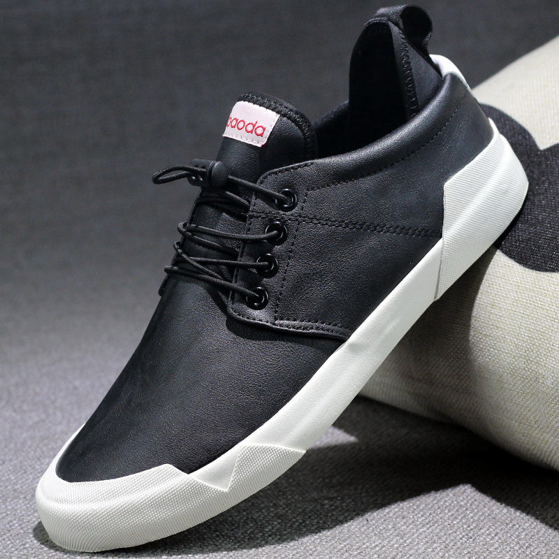 Men’s Leather Lace-Up Casual Shoes
