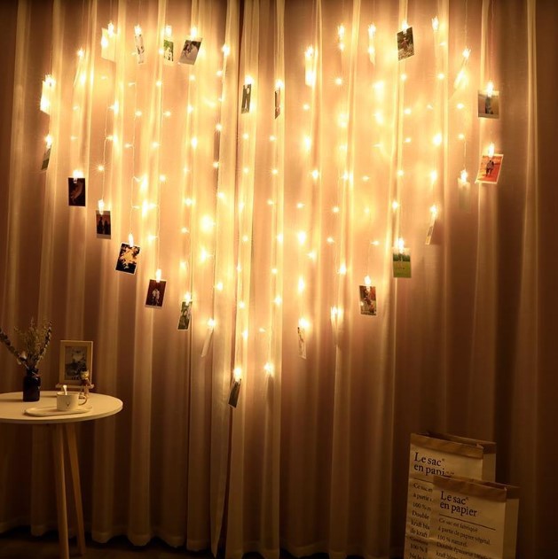 LED Love Curtain String Lights – Romantic Confession Layout Decorative Lighting