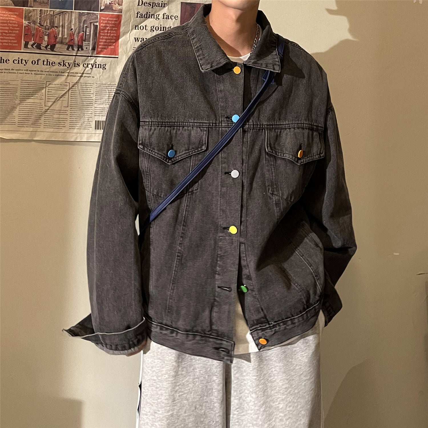 Men’s Vintage Loose Denim Jacket