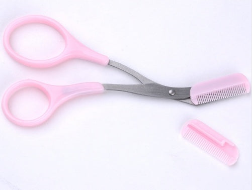 Eyebrow Scissors with Comb Precision Trimming Tool
