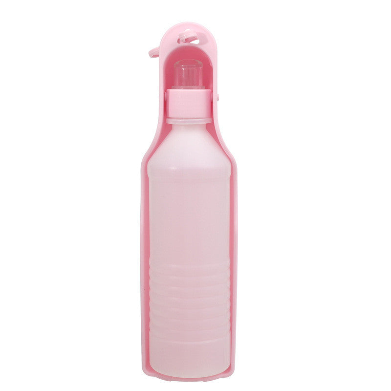 Portable Outdoor Pet Water Fountain with Feeding Bowl