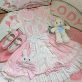 Women’s Cute Lolita Suspender Skirt Dress Stylish Outfit