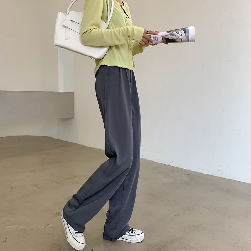 Women’s Casual Drape Wide-Leg Brown Pants