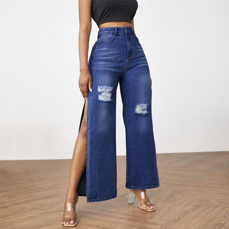 Women’s European & American Style Ripped Jeans