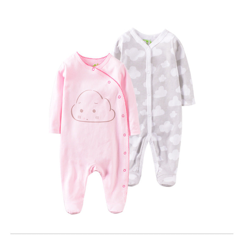 Cartoon Embroidered Baby Jumpsuit