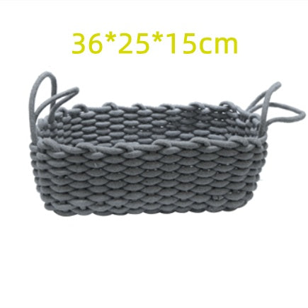 Handmade Cotton Rope Storage Basket