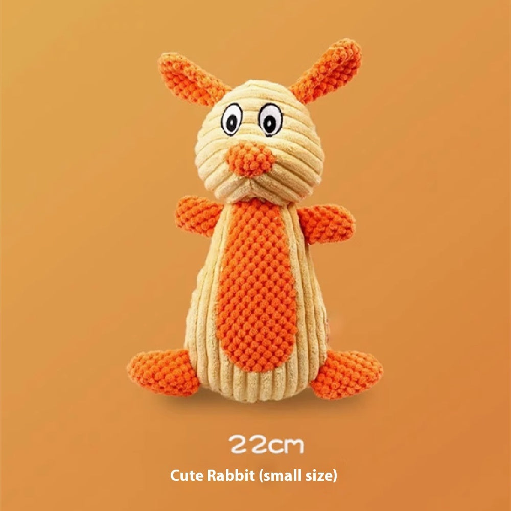 Plush Dog Toy with Noise for Teeth Grinding & Bite Resistance